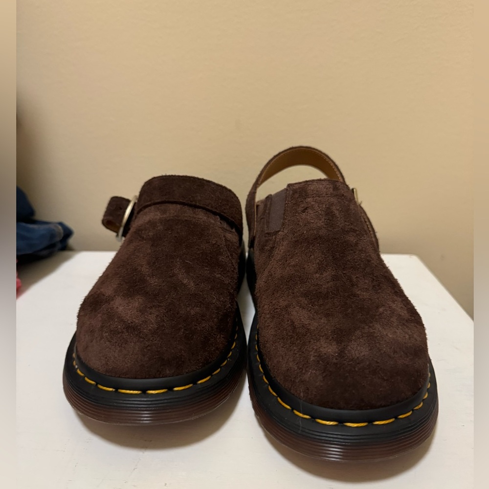 NEW DR MARTENS ISHAM DESERT OASIS SUEDE MULES SIZE 9 W